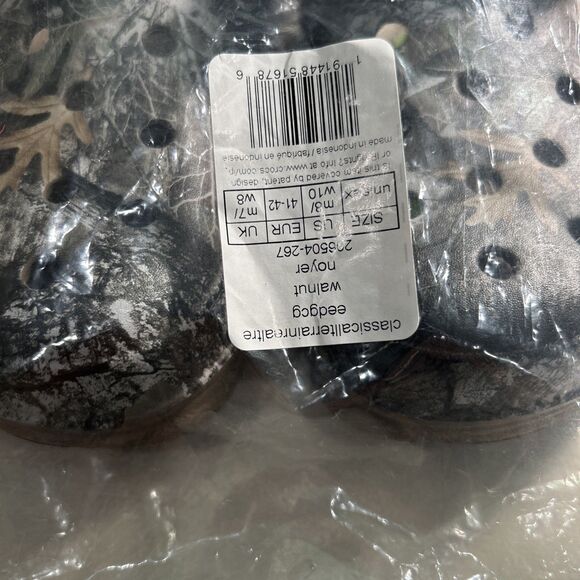 Crocs Adult Classic All-Terrain Realtree Edge Adjustable Camo Clogs- M8/W10- New main image 5